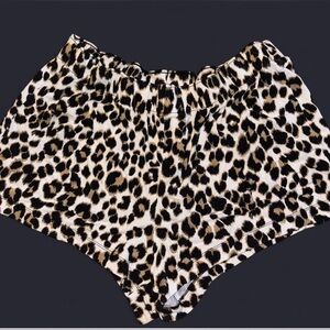 Leopard Print Sleep Shorts